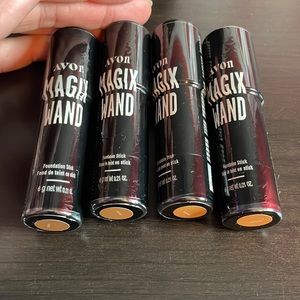 🎉NWT Bundle of Four Avon Magix Wand Foundation Stick! Tiramisu! Sealed!